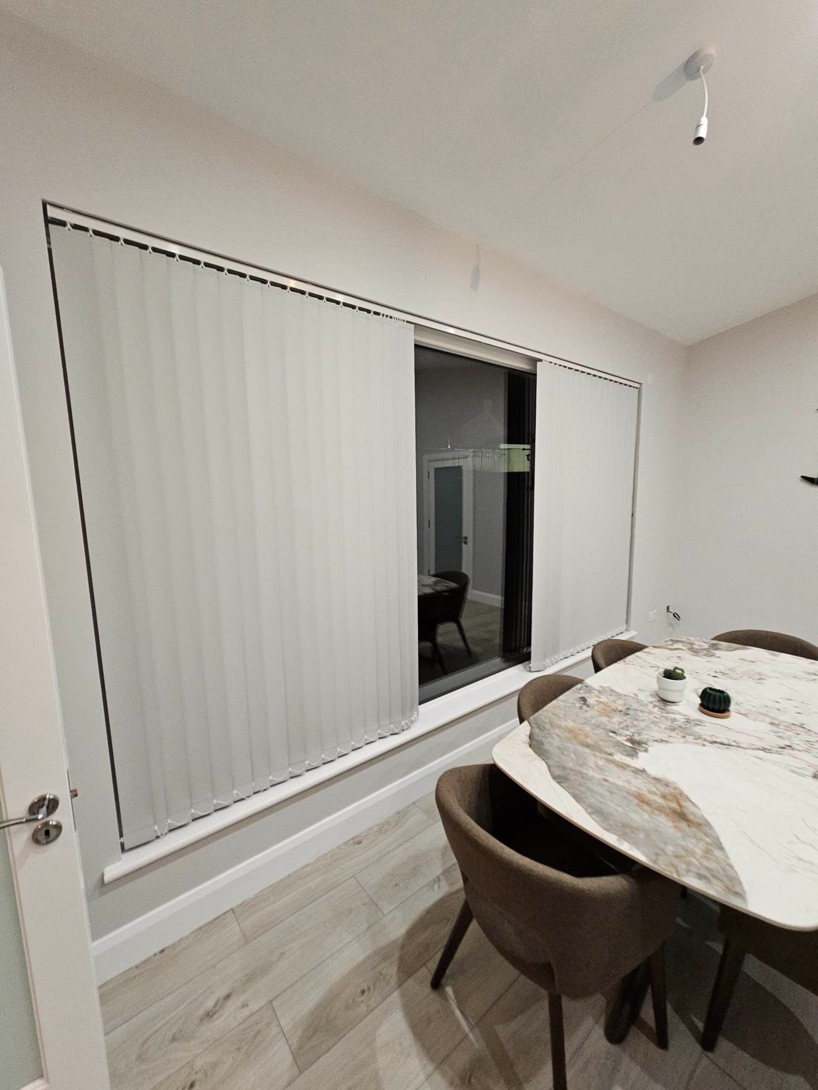 Vertical blinds one of our works inPortarlington