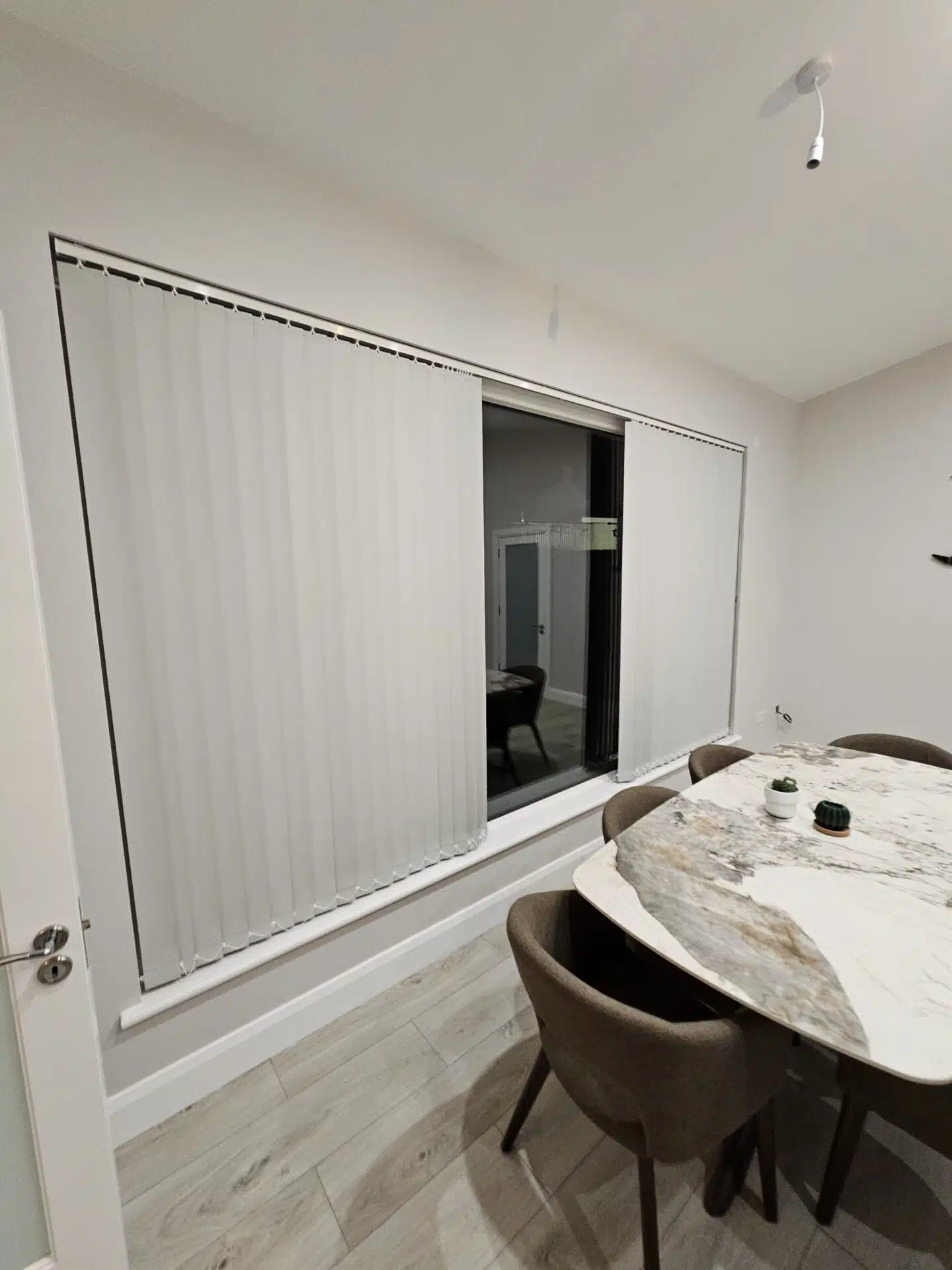 Vertical blinds one of our works inPortarlington